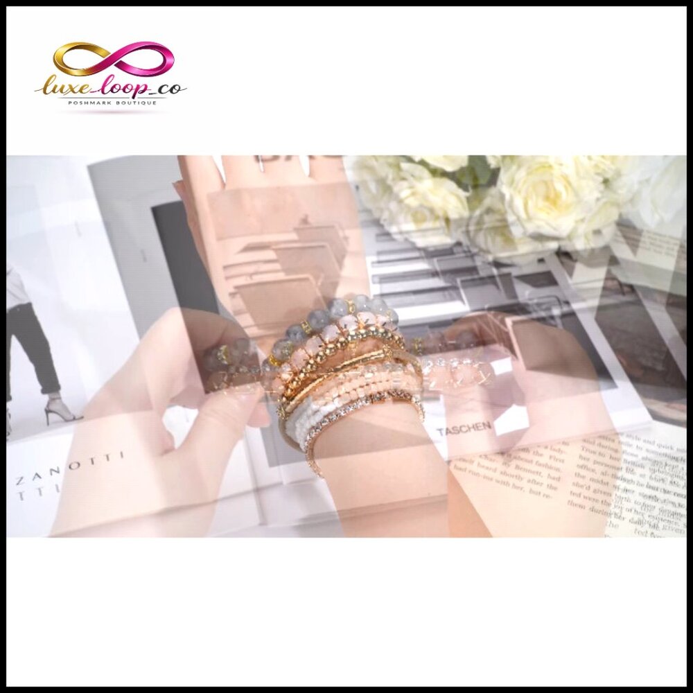 Multi-Color Layered Stackable Beaded Bracelets Se… - image 7